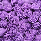 Mini Fake Rose Flower Heads 50/100/200 Pieces Teddy Bear of Roses 3cm Foam Wedding Flowers Accessories Make Bridal Hair Clips Headbands Dress Stevvex