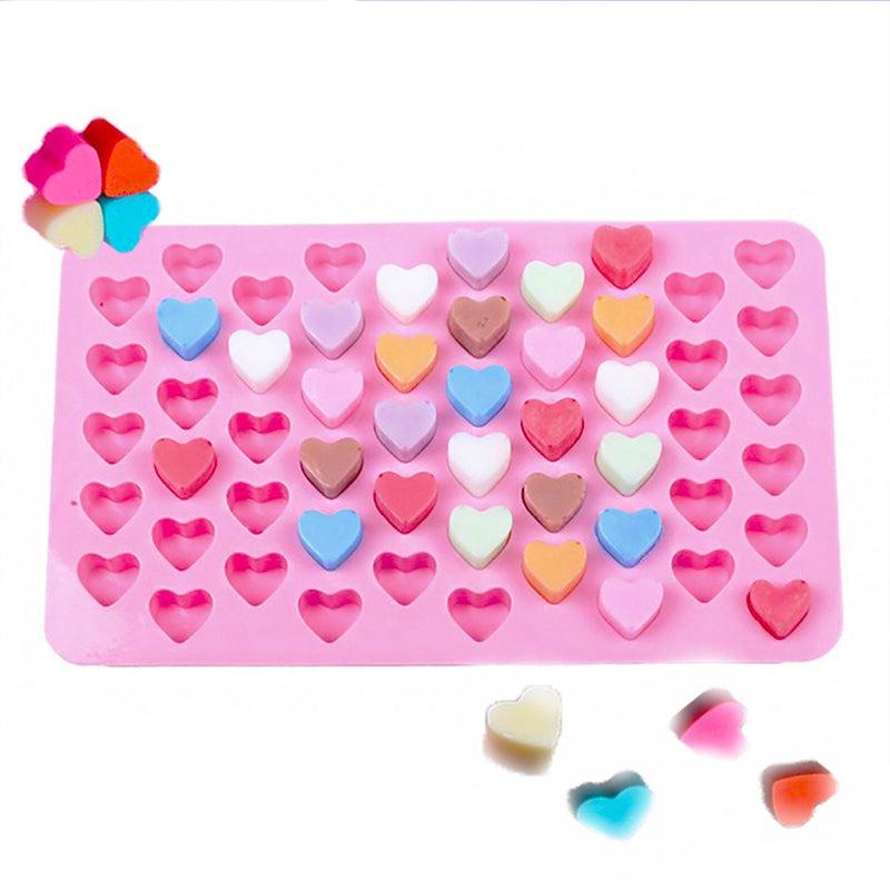 Mini Heart Mold Silicone Ice Chocolate Fondant Mould 3D Pastry Jelly Cookies Baking Cake Decoration Tools 5 Colors Silicone Mold Mini Heart Shape Silicone Ice Cube Molds Trays Chocolate Cute Pink Mold Stevvex