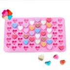 Mini Heart Mold Silicone Ice Chocolate Fondant Mould 3D Pastry Jelly Cookies Baking Cake Decoration Tools 5 Colors Silicone Mold Mini Heart Shape Silicone Ice Cube Molds Trays Chocolate Cute Pink Mold Stevvex