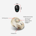 Mini Invisible Ture Wireless Earphone Noise Cancelling Bluetooth Headphone Handsfree Stereo Headset TWS Earbud With Microphone Smallest Bluetooth Earbud Invisible Bluetooth Earpiece for Cell Phones Mini Wireless Earbuds with Mic Stevvex