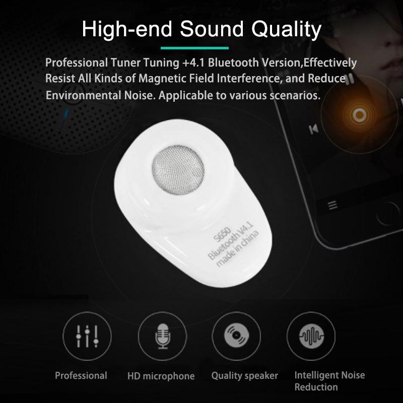 Mini Invisible Ture Wireless Earphone Noise Cancelling Bluetooth Headphone Handsfree Stereo Headset TWS Earbud With Microphone Smallest Bluetooth Earbud Invisible Bluetooth Earpiece for Cell Phones Mini Wireless Earbuds with Mic Stevvex