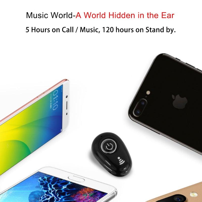 Mini Invisible Ture Wireless Earphone Noise Cancelling Bluetooth Headphone Handsfree Stereo Headset TWS Earbud With Microphone Smallest Bluetooth Earbud Invisible Bluetooth Earpiece for Cell Phones Mini Wireless Earbuds with Mic Stevvex