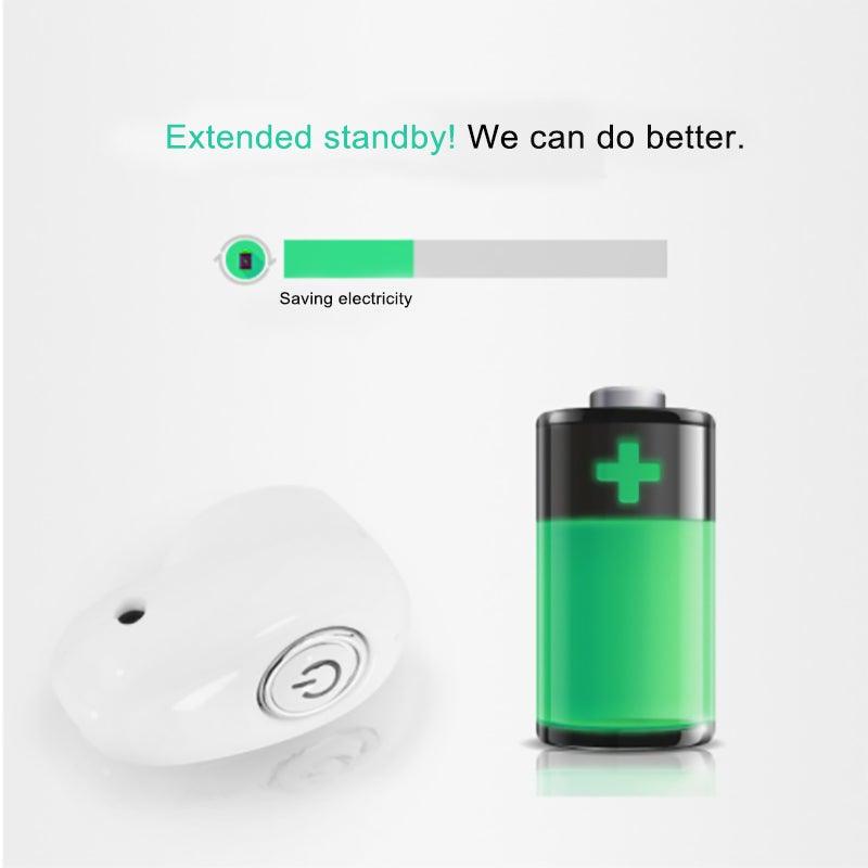 Mini Invisible Ture Wireless Earphone Noise Cancelling Bluetooth Headphone Handsfree Stereo Headset TWS Earbud With Microphone Smallest Bluetooth Earbud Invisible Bluetooth Earpiece for Cell Phones Mini Wireless Earbuds with Mic Stevvex