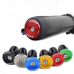 Mini Lightweight Lock Mountain Bicycle Grip Handlebar End Cap Handle Bar Grips End Plugs Mountain Bike Road Bicycle One Pair Bike Handlebar End Plugs Aluminum Alloy Expansion Handlebar Grips Cap Stevvex