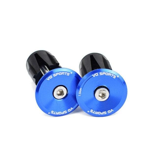 Mini Lightweight Lock Mountain Bicycle Grip Handlebar End Cap Handle Bar Grips End Plugs Mountain Bike Road Bicycle One Pair Bike Handlebar End Plugs Aluminum Alloy Expansion Handlebar Grips Cap Stevvex