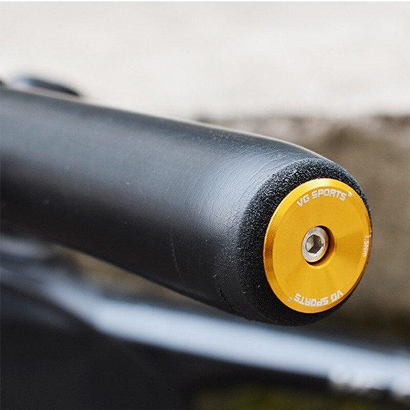 Mini Lightweight Lock Mountain Bicycle Grip Handlebar End Cap Handle Bar Grips End Plugs Mountain Bike Road Bicycle One Pair Bike Handlebar End Plugs Aluminum Alloy Expansion Handlebar Grips Cap Stevvex