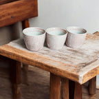 Mini Pink Hand-Painted Porcelain Cachepots Set Of 6 Decorative Planters BandsCo Straps