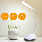 Mini Portable LED Table Light Foldable Student Book Reading Study Desk Lamp Eye Protection Battery Bedroom Office Bright Light Decorative Table Lamp Cute Study Lamps for Bedroom Décor