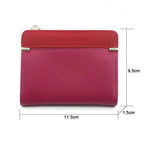 Mini PU Leather Women Elegant  Purse Wallet Simple Design Lightweight Portable Small Female Wallet