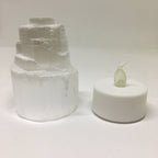 Mini Selenite Skyscraper Lamp Natural Crystal Nightlight BandsCo Straps