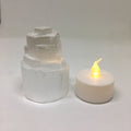 Mini Selenite Skyscraper Lamp Natural Crystal Nightlight BandsCo Straps