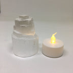 Mini Selenite Skyscraper Lamp Natural Crystal Nightlight BandsCo Straps
