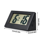 Mini Small Car Desk Digital Clock Watch Car Dashboard Digital Clock Vehicle Adhesive Clock with Jumbo LCD Time & Day Display Mini Automotive Stick On Watch for Car T Gauges Mini Digital LCD Screen Travel Electronic Clock For Home Office Desktop Clocks Stevvex