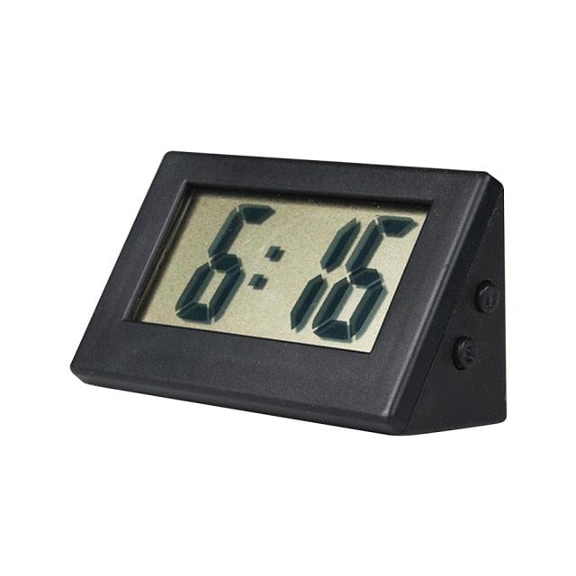 Mini Small Car Desk Digital Clock Watch Car Dashboard Digital Clock Vehicle Adhesive Clock with Jumbo LCD Time & Day Display Mini Automotive Stick On Watch for Car T Gauges Mini Digital LCD Screen Travel Electronic Clock For Home Office Desktop Clocks Stevvex