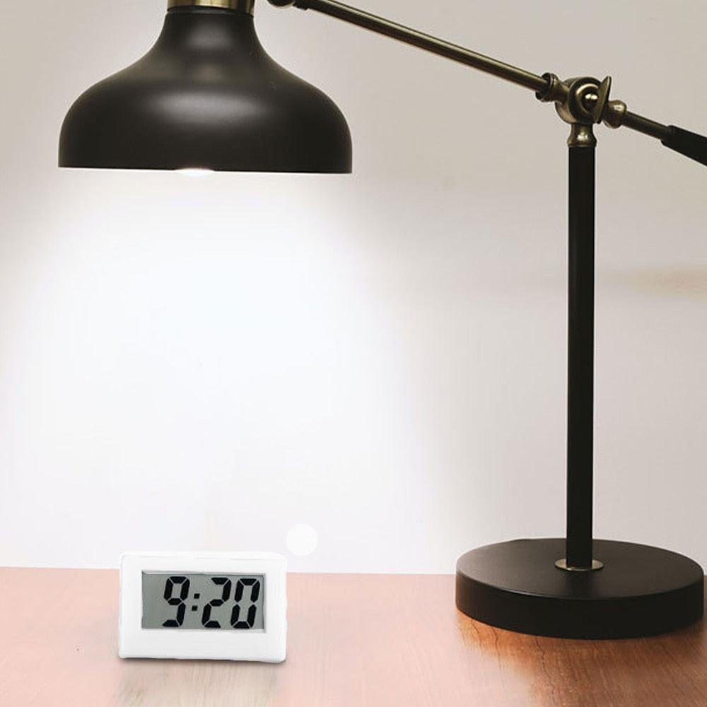 Mini Small Car Desk Digital Clock Watch Car Dashboard Digital Clock Vehicle Adhesive Clock with Jumbo LCD Time & Day Display Mini Automotive Stick On Watch for Car T Gauges Mini Digital LCD Screen Travel Electronic Clock For Home Office Desktop Clocks Stevvex
