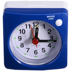 Mini Square Bedside Silent Sweep Alarm Clock Mini Square Bedside Silent Sweep Alarm Clock Student Silent Snooze Alarm Clock Student Silent Snooze Alarm Clock Non Ticking Noise With LED Snooze Light Decor
