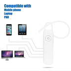 Mini Wireless Bluetooth Black Earphone Driving Handsfree Call Business Headset Improved Comfort Bluetooth Easy Pairing Headphone With Mic Long Distance Connection Earphone For All Smart Phones Stevvex