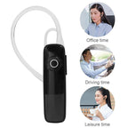 Mini Wireless Bluetooth Black Earphone Driving Handsfree Call Business Headset Improved Comfort Bluetooth Easy Pairing Headphone With Mic Long Distance Connection Earphone For All Smart Phones Stevvex