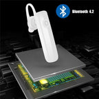 Mini Wireless Bluetooth Black Earphone Driving Handsfree Call Business Headset Improved Comfort Bluetooth Easy Pairing Headphone With Mic Long Distance Connection Earphone For All Smart Phones Stevvex