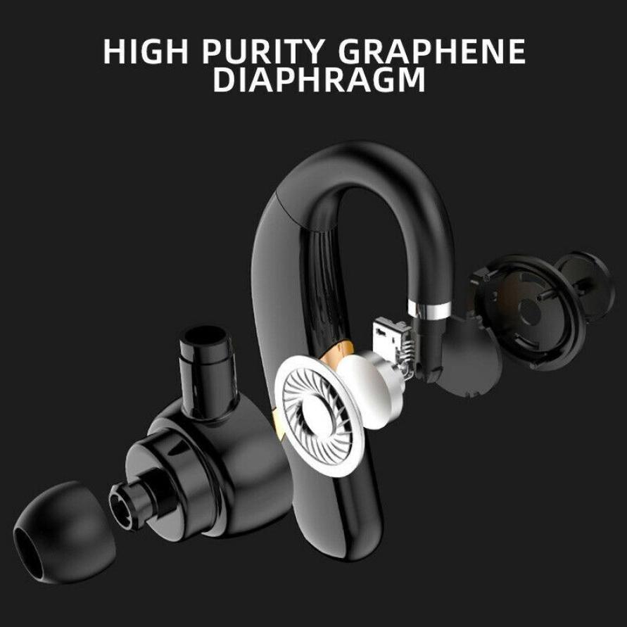 Mini Wireless Earbuds Bluetooth 5.0 In Ear Light-Weight Headphones Built-in Microphone Quality Sound Long Distance Wireless Bluetooth Earphone Ear Hook Business Single Headphone With Mic Handsfree Drive Call Sports Headset Earbud For Phones Stevvex