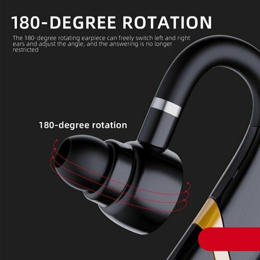 Mini Wireless Earbuds Bluetooth 5.0 In Ear Light-Weight Headphones Built-in Microphone Quality Sound Long Distance Wireless Bluetooth Earphone Ear Hook Business Single Headphone With Mic Handsfree Drive Call Sports Headset Earbud For Phones Stevvex
