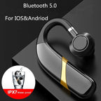 Mini Wireless Earbuds Bluetooth 5.0 In Ear Light-Weight Headphones Built-in Microphone Quality Sound Long Distance Wireless Bluetooth Earphone Ear Hook Business Single Headphone With Mic Handsfree Drive Call Sports Headset Earbud For Phones Stevvex