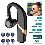 Mini Wireless Earbuds Bluetooth 5.0 In Ear Light-Weight Headphones Built-in Microphone Quality Sound Long Distance Wireless Bluetooth Earphone Ear Hook Business Single Headphone With Mic Handsfree Drive Call Sports Headset Earbud For Phones Stevvex