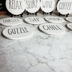 Minimalist Coasters Set - Modern Absorbent Drink Coasters for Home Decor BandsCo Straps