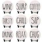 Minimalist Coasters Set - Modern Absorbent Drink Coasters for Home Decor BandsCo Straps