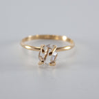 Herkimer Diamond 14K Gold Filled Solitaire Ring Minimalist