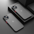 Minimalistic Shockproof Armor Case For iPhone 13 14 12 11 Pro Max XR XS X Luxury Silicone Bumper Clear Hard Cover Mini Luxury Silicone Bumper Clear Hard Cover Stevvex