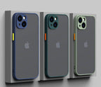 Minimalistic Shockproof Armor Case For iPhone 13 14 12 11 Pro Max XR XS X Luxury Silicone Bumper Clear Hard Cover Mini Luxury Silicone Bumper Clear Hard Cover Stevvex