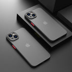 Minimalistic Shockproof Armor Case For iPhone 13 14 12 11 Pro Max XR XS X Luxury Silicone Bumper Clear Hard Cover Mini Luxury Silicone Bumper Clear Hard Cover Stevvex