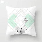 Mint Green Cushion Cover Pillowslip Home Supplies Decorative Fresh Mint Green Gray Watercolour Stripes Generic Solid Decorative Bedroom Pillow Cases Covers Pillow Case Simple Living Room Stevvex