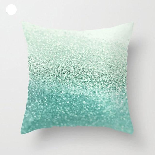 Mint Green Cushion Cover Pillowslip Home Supplies Decorative Fresh Mint Green Gray Watercolour Stripes Generic Solid Decorative Bedroom Pillow Cases Covers Pillow Case Simple Living Room Stevvex
