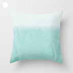 Mint Green Cushion Cover Pillowslip Home Supplies Decorative Fresh Mint Green Gray Watercolour Stripes Generic Solid Decorative Bedroom Pillow Cases Covers Pillow Case Simple Living Room Stevvex