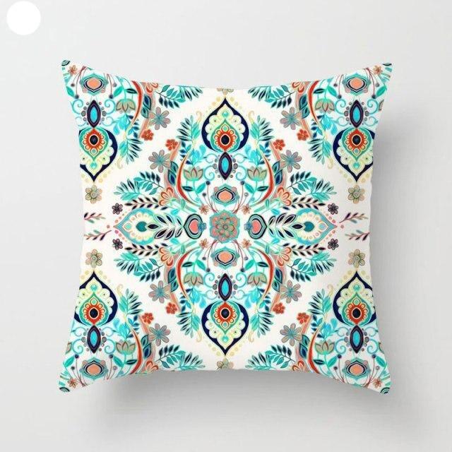 Mint Green Cushion Cover Pillowslip Home Supplies Decorative Fresh Mint Green Gray Watercolour Stripes Generic Solid Decorative Bedroom Pillow Cases Covers Pillow Case Simple Living Room Stevvex