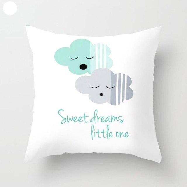 Mint Green Cushion Cover Pillowslip Home Supplies Decorative Fresh Mint Green Gray Watercolour Stripes Generic Solid Decorative Bedroom Pillow Cases Covers Pillow Case Simple Living Room Stevvex