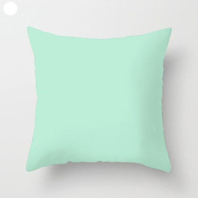 Mint Green Cushion Cover Pillowslip Home Supplies Decorative Fresh Mint Green Gray Watercolour Stripes Generic Solid Decorative Bedroom Pillow Cases Covers Pillow Case Simple Living Room Stevvex
