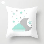 Mint Green Cushion Cover Pillowslip Home Supplies Decorative Fresh Mint Green Gray Watercolour Stripes Generic Solid Decorative Bedroom Pillow Cases Covers Pillow Case Simple Living Room Stevvex