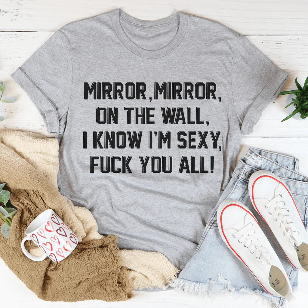 Mirror Mirror On The Wall Tee Peachy Sunday