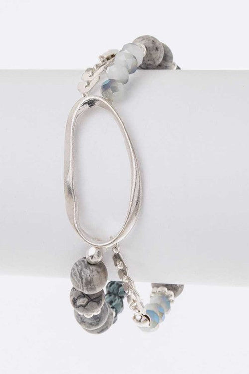 Mix Beads Stretch Bracelet Women Boho Layering Stack