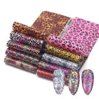 Mix Nail Art Transfer Foil Sticker Angles Decoration Nail Art Decals Design For Nails Wraps Follie Nail Foil Transfer Sticker Kit, Nail Art Decals Nail Foil Glass Paper Nail Decals Nail Wraps for Nail Art Decorations Supplies