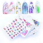 Mixed Designs Water Nail Stickers Decals Dream Catcher Transfer Tip Watermark Flora Painting Slider Manicure Decoration Girls Manicure Decoration Nail Art Supplies 3D Self-Adhesive Nail Decals Designer Nail Stickers for Acrylic Nails Stevvex