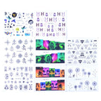 Mixed Designs Water Nail Stickers Decals Dream Catcher Transfer Tip Watermark Flora Painting Slider Manicure Decoration Girls Manicure Decoration Nail Art Supplies 3D Self-Adhesive Nail Decals Designer Nail Stickers for Acrylic Nails Stevvex