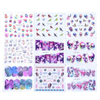 Mixed Designs Water Nail Stickers Decals Dream Catcher Transfer Tip Watermark Flora Painting Slider Manicure Decoration Girls Manicure Decoration Nail Art Supplies 3D Self-Adhesive Nail Decals Designer Nail Stickers for Acrylic Nails Stevvex