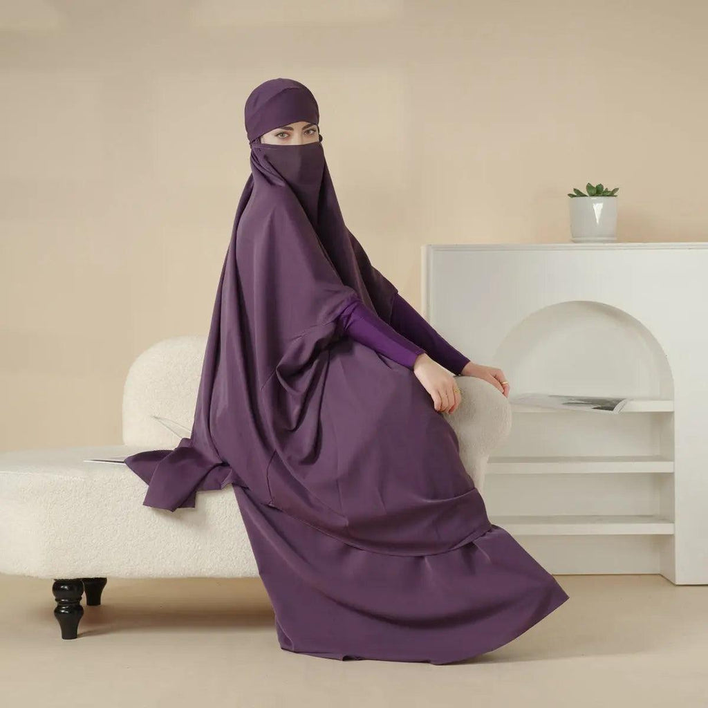 MJ003 Nida 2-Piece Set Jilbab with Modal Cuff - SJB-DIAMOND ELITES