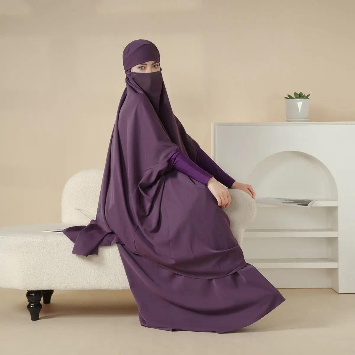 MJ003 Nida 2-Piece Set Jilbab with Modal Cuff - SJB-DIAMOND ELITES