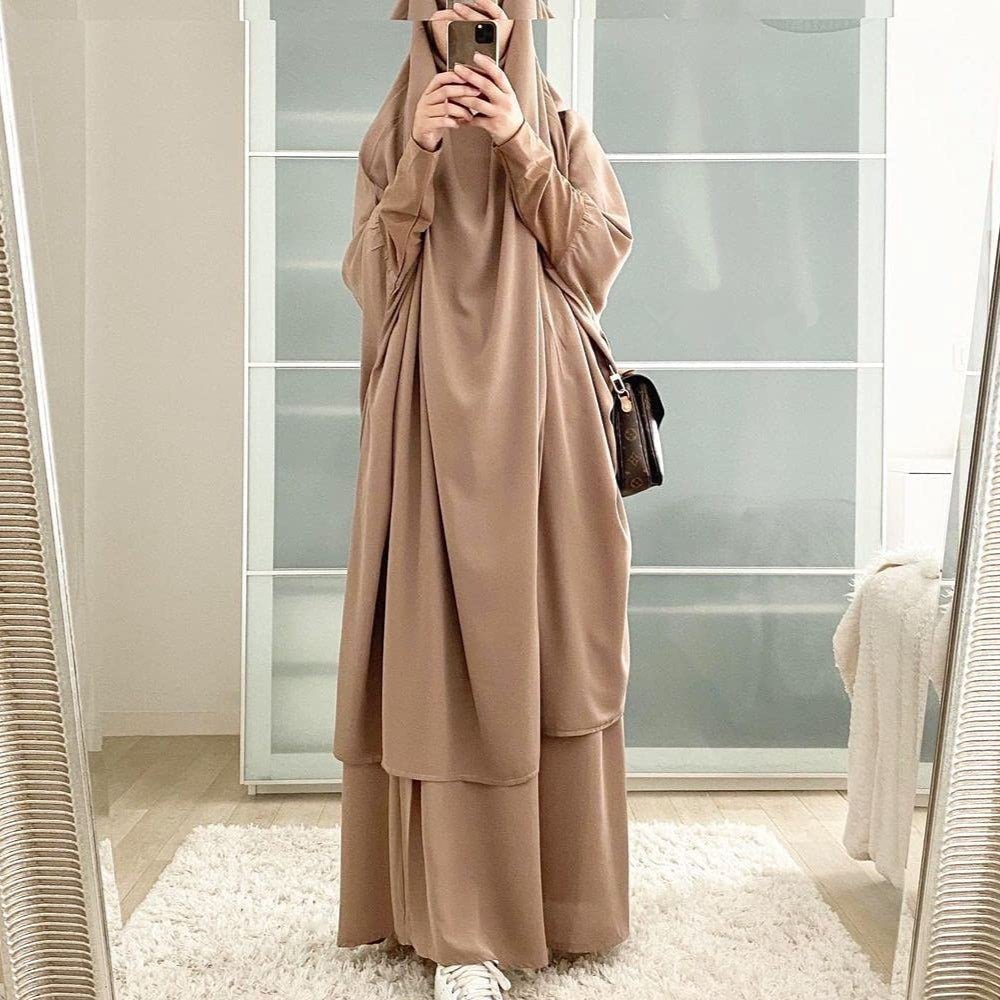 MJ003 Nida 2-Piece Set Jilbab with Modal Cuff - SJB-DIAMOND ELITES