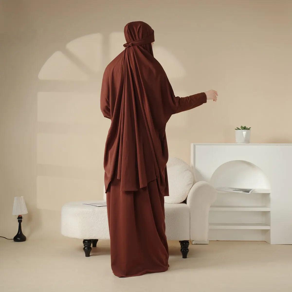 MJ003 Nida 2-Piece Set Jilbab with Modal Cuff - SJB-DIAMOND ELITES